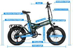 Dual Battery Folding Fat Tire Ebike - Q7 Dual Battery Folding Fat Tire Ebike - Q7