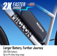 MICLON Electric bikes with fast charger MICLON Electric bikes with fast charger