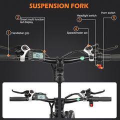 Camping Survivals  Electric Bike Mountain E-Bike  350W Camping Survivals  Electric Bike Mountain E-Bike  350W