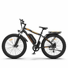 AOSTIRMOTOR  Electric Bike Fat Tire  for Adults with Detachable Rear Rack Fender