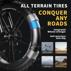 Auloor Foldable Electric Bike for Adults