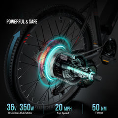 Electric Mountain Bike 350W Trails Outdoors