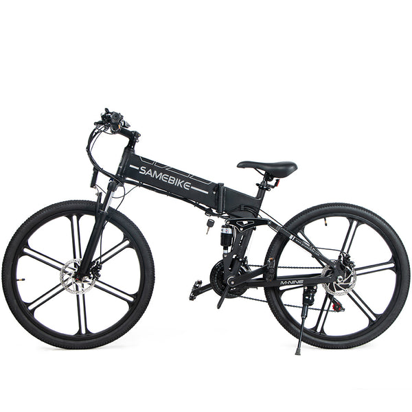 Samebike Electric bicycle 26 inch portable lithium battery mountain city foldable