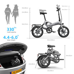 Electric Commuter Bikes Folding Ebike 16''