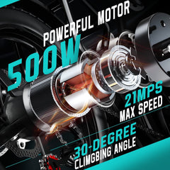 Electric Road Bicycle for Urban Commuting with 500W Motor