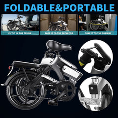 Electric Commuter Bikes Folding Ebike 16''