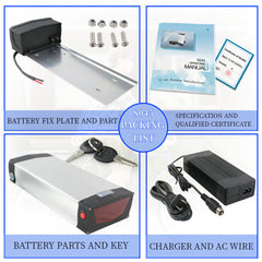 Electric Bike Battery with Charger Ebike Battery Lithium ion Electric  48V
