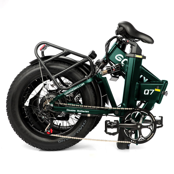 Dual Battery Folding Fat Tire Ebike - Q7