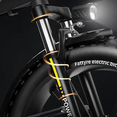 Auloor Foldable Electric Bike for Adults