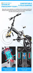 ZHENGBU Electric bicycle Mini Ebike 16 inch folding kids Electric bike