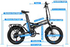 Dual Battery Folding Fat Tire Ebike - Q7